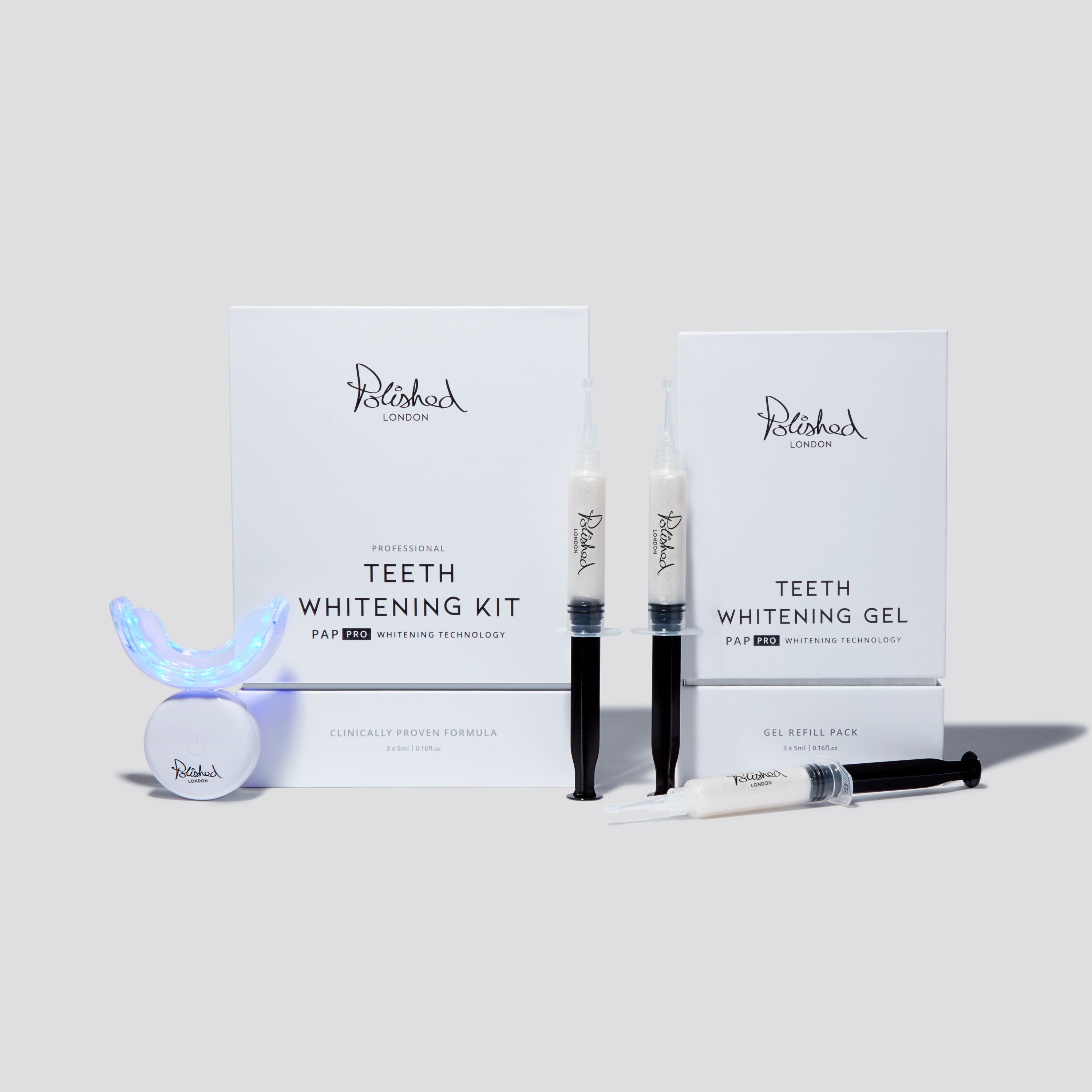 Teeth Whitening Kit & Gel Refill Bundle