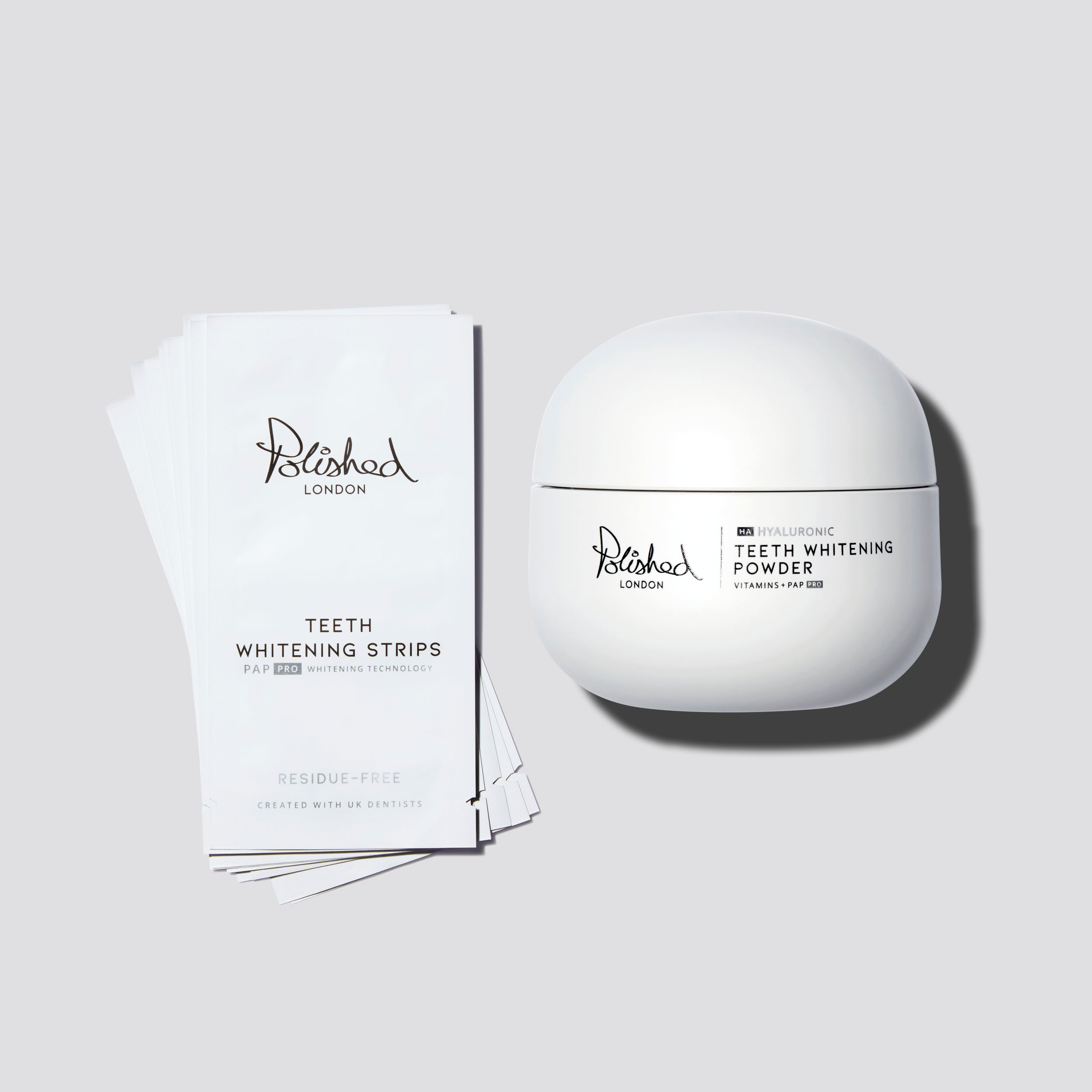 Teeth Whitening Powder & Strips Bundle
