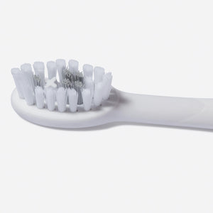 
                  
                    Close-up of a white brush head for the Sonic Toothbrush
                  
                